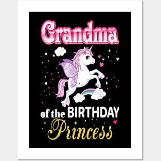 Grandma of the birthday princess Posters and Art